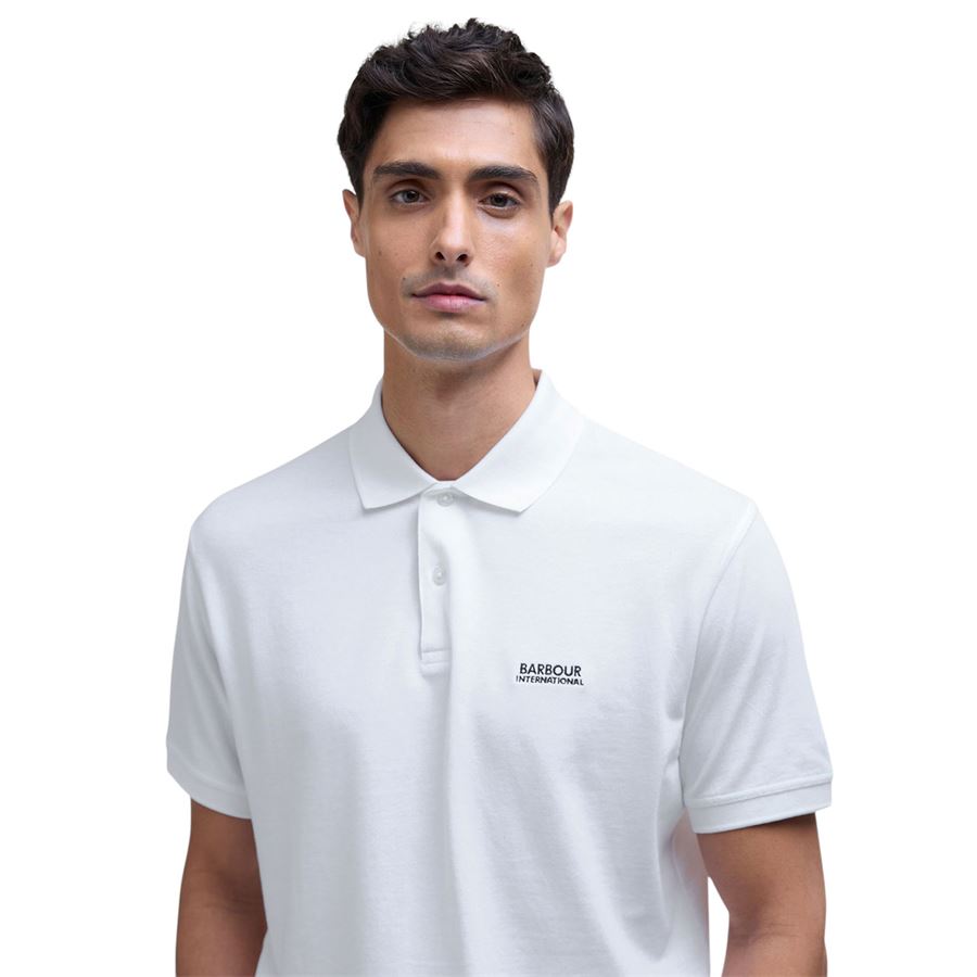 Lightweight Pique Essential polo da uomo Barbour International | MML1467WH12